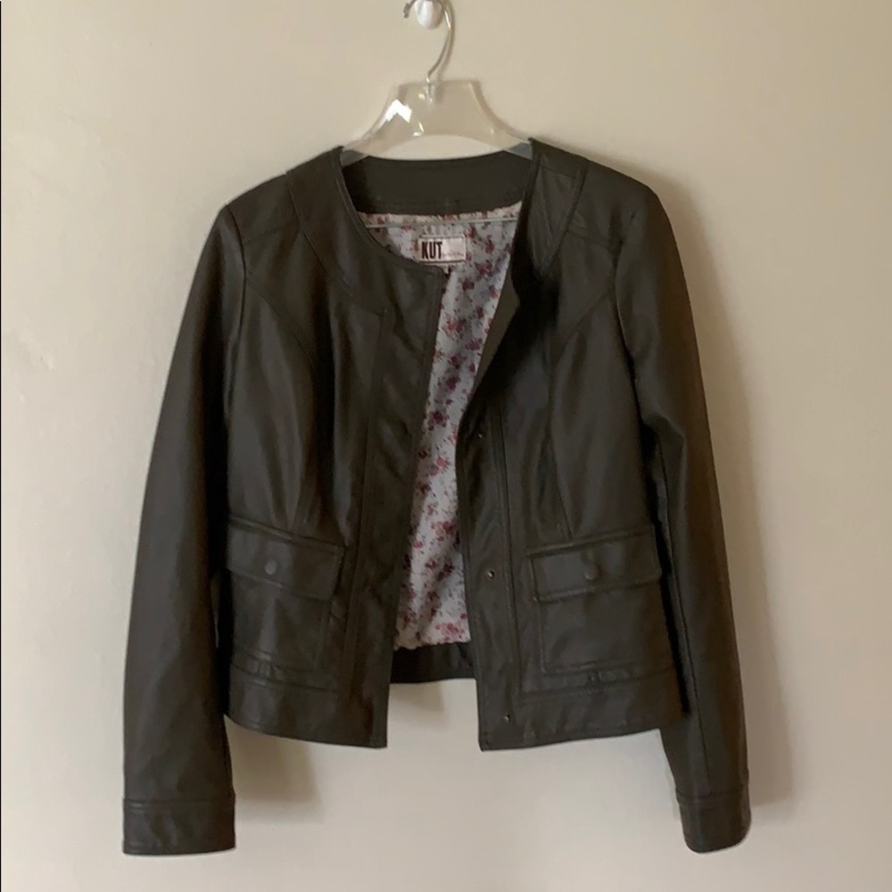 Cute Faux leather jacket